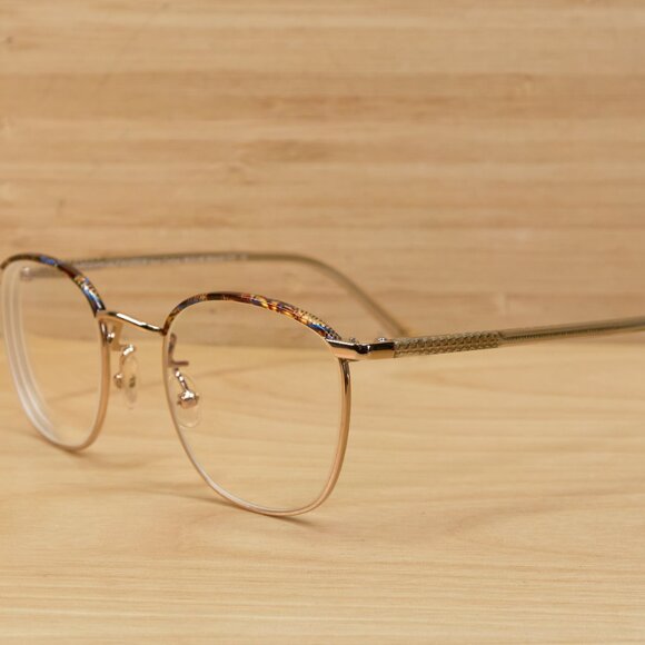 Bailey Nelson Theodore Half Windsor Mahogany Gold Eyeglasses frame, 48 21 145 - Picture 2 of 9
